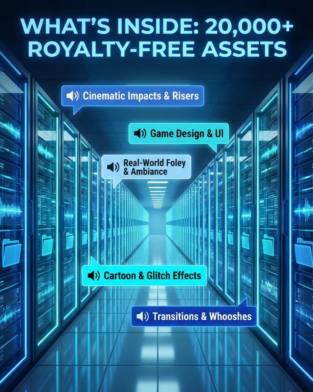 20,000+ Ultimate Pro Sound Effects Bundle | Royalty-Free Audio Library + PLR/MRR Resell Rights