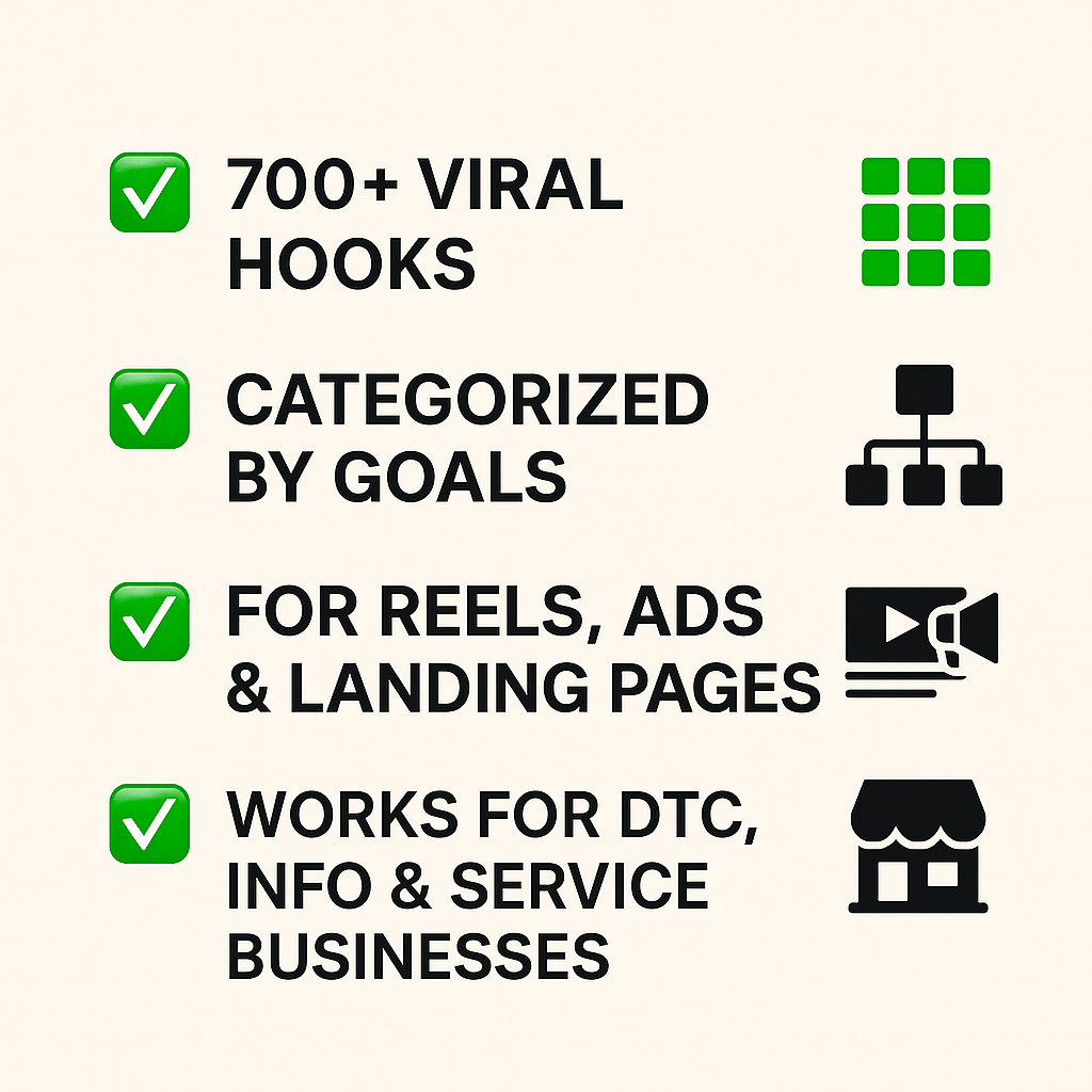 Viral Hook Video Vault with Resell Rights