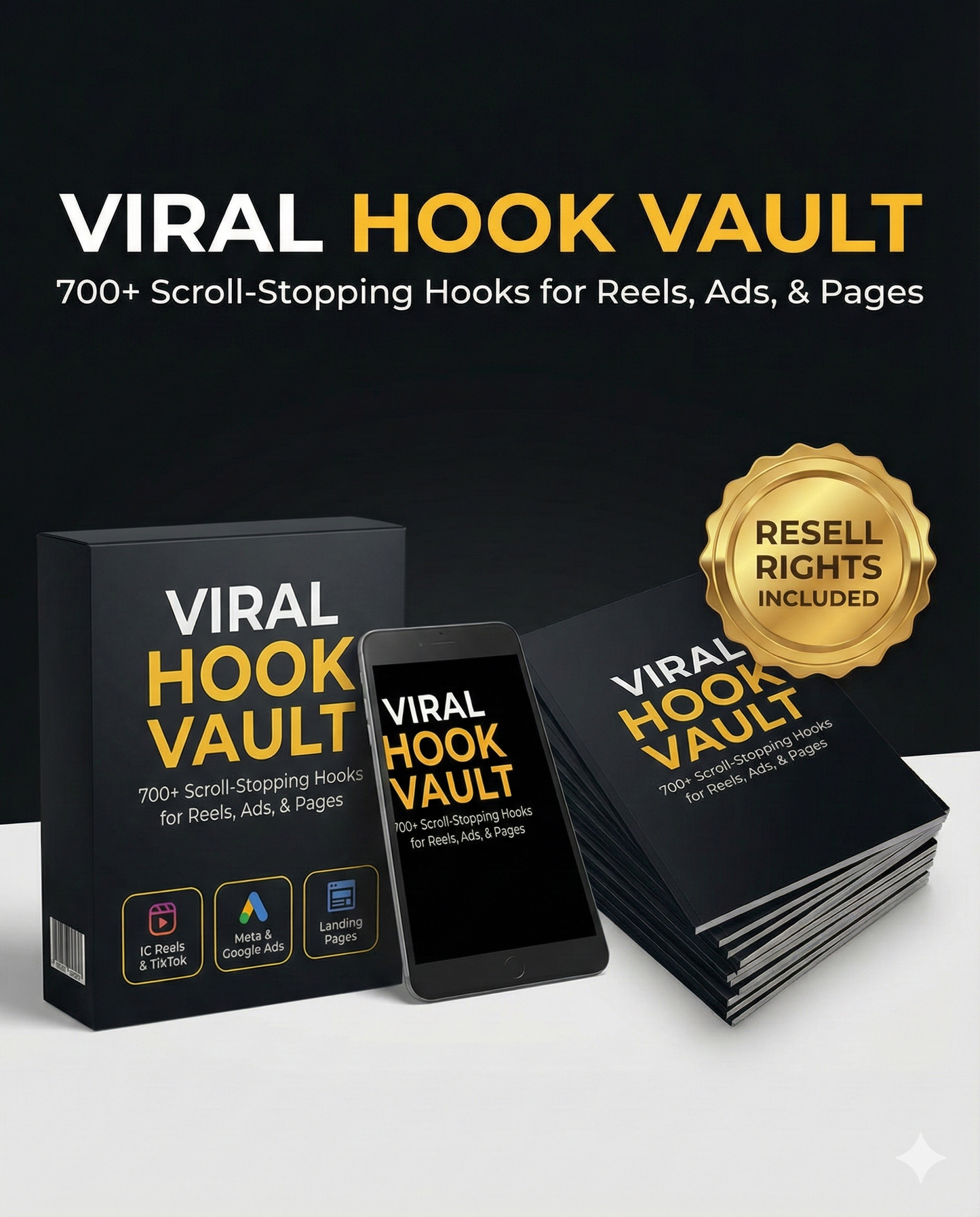 Viral Hook Video Vault with Resell Rights