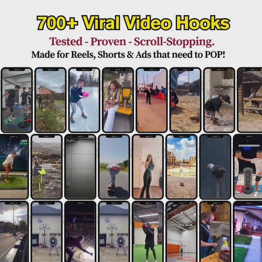 Viral Hook Vault – 700+ Scroll-Stopping Transitional Hooks for Reels, Ads & Pages