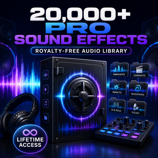 20,000+ Pro Sound Effects — royalty-free audio library